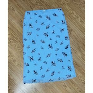 XXL 20 -NOBO No Boundaries maxi skirt - sky blue floral